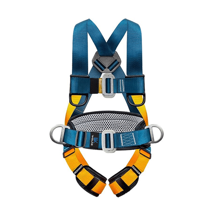 Full Body Safety Harness Tool INTERNAL Shock Absorbing Lanyard 18KN 